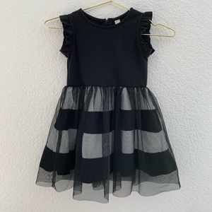 Girls tank ruffle sleeve dress size 110
